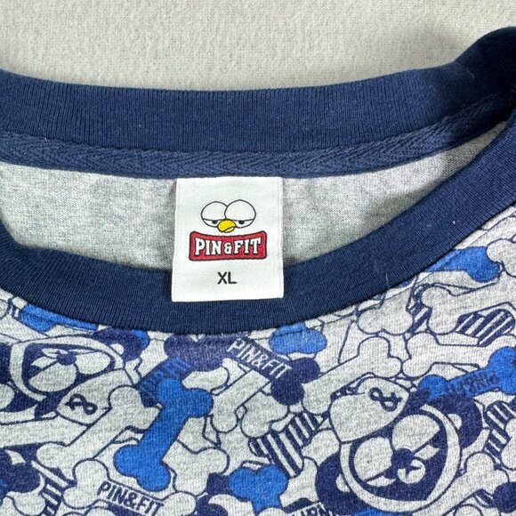 Pin & Fit Shirt Mens XL Cartoon Short Sleeve All Over Print Streetwear - Picture 5 of 6